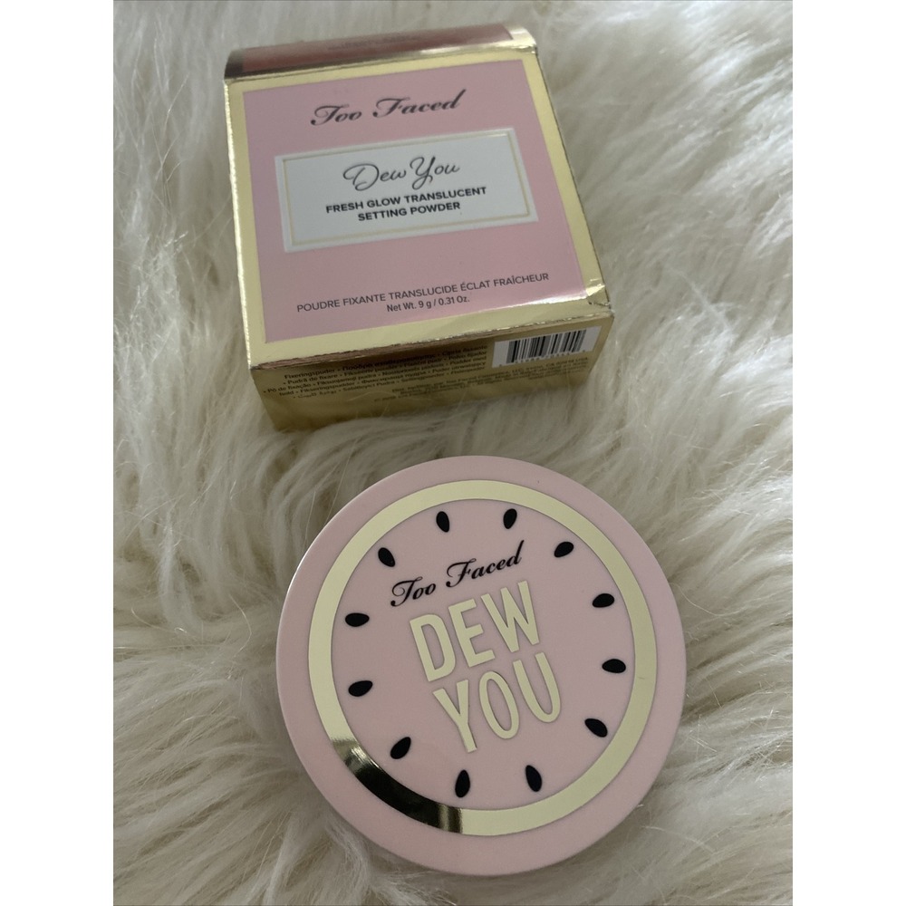 Too Faced Dew You Fresh Glow Translucent Setting Powder Caramel READ DESCRIPTION